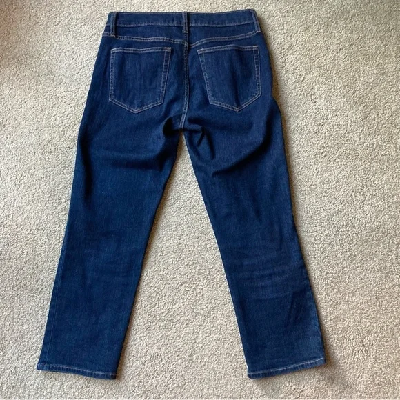 Gap Slim Crop Women’s Denim Jeans Sz 27 Dark Blue Wash Office Casual Capsule - Picture 2 of 5